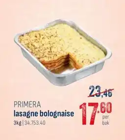Horeca totaal lasagne bolognaise aanbieding