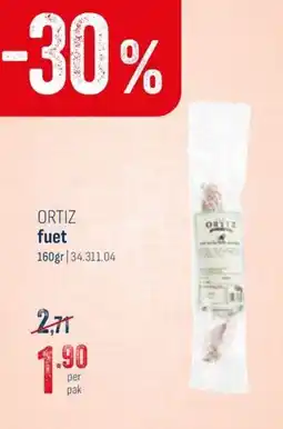 Horeca totaal ortiz fuet aanbieding