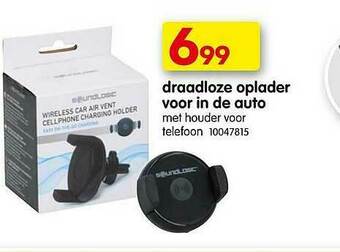 Draadloze Oplader Voor In De Auto