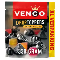 Albert Heijn Venco Droptoppers zacht & zoet XL aanbieding