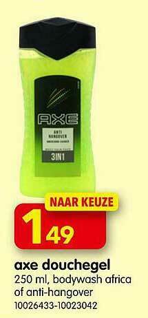 Yess Axe Douchegel aanbieding