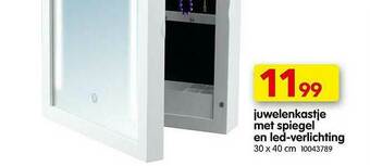 Yess Juwelenkastje Met Spiegel En Led Verlichting aanbieding