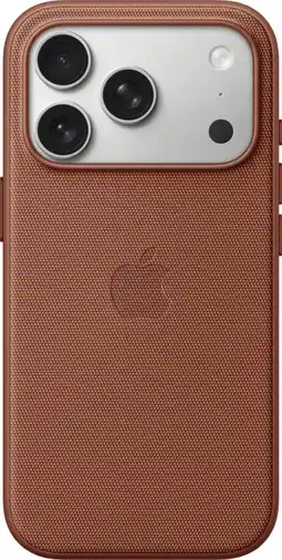Coolblue Apple iPhone 17 Pro TechWoven Back Cover avec MagSafe Brun aanbieding