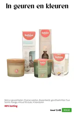 Intratuin Bolsius geurartikelen aanbieding