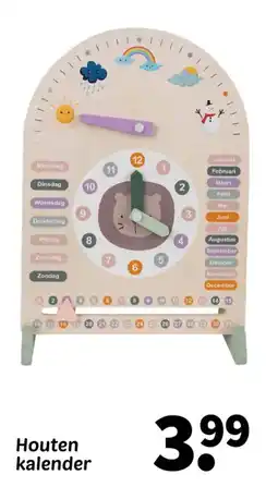 Wibra Houten kalender aanbieding