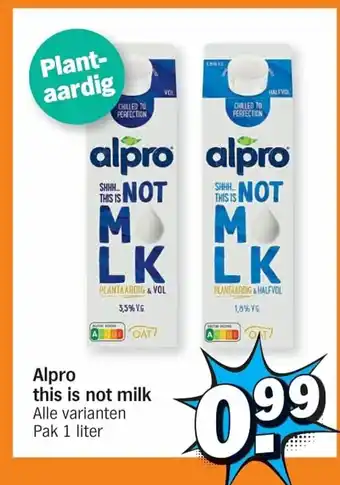 Albert Heijn Alpro this is not milk aanbieding