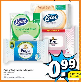 Albert Heijn Page of edet vochtig toiletpapier aanbieding