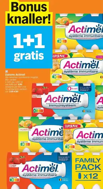 Albert Heijn Danone actimel 1200ml aanbieding