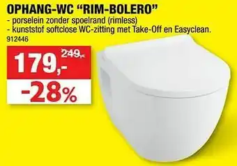 Ophang-wc rim-bolero