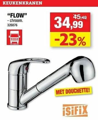 Hubo Keukenkranen flow aanbieding