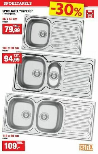 Hubo Spoeltafel hypero aanbieding