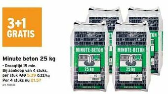GAMMA Minute beton aanbieding