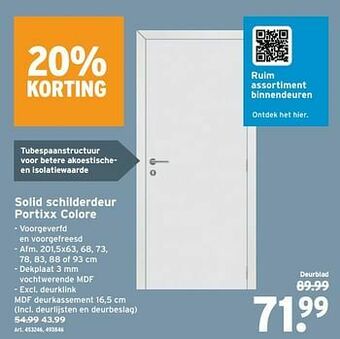 GAMMA Solid schilderdeur portixx colore aanbieding