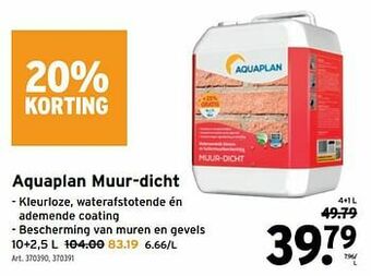 GAMMA Aquaplan muur-dicht aanbieding