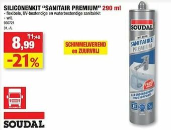 Hubo Siliconenkit sanitair premium aanbieding