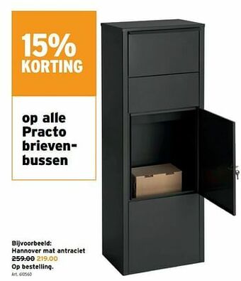 GAMMA Hannover mat antraciet aanbieding