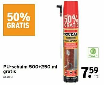 GAMMA Pu-schuim aanbieding