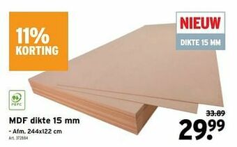 GAMMA Mdf aanbieding