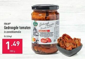 ALDI Gedroogde tomaten aanbieding