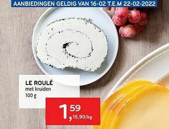 Alvo Le roulé met kruiden aanbieding