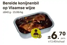 Bon Ap Bereide konijnenbil op Vlaamse wijze aanbieding