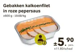 Bon Ap Gebakken kalkoenfilet in roze pepersaus aanbieding