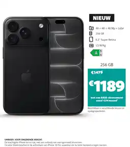 Base iphone 18 pro aanbieding