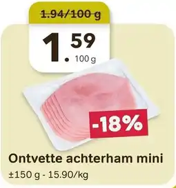 Bon Ap Ontvette achterham mini aanbieding