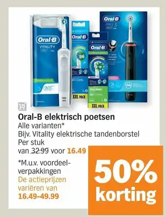 Albert Heijn Oral-b elektrisc poetsen aanbieding