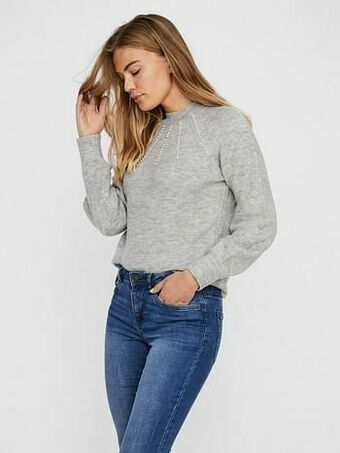 Berca Shoes Vero Moda Trui Vero Moda Trui Grijs Zacht - Grijs aanbieding