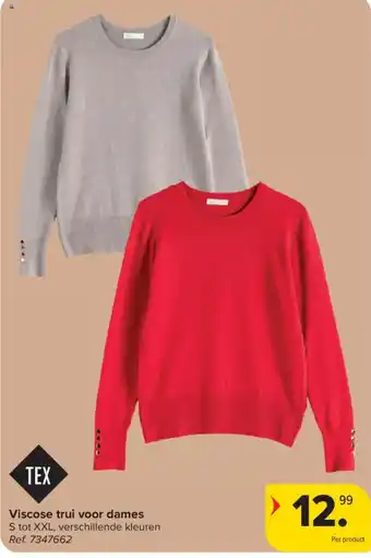 Viscose trui voor dames