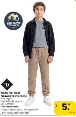 Carrefour Truitje met lange mouwen voor jongens aanbieding
