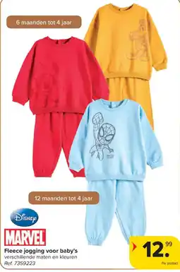 Carrefour Fleece jogging voor baby's aanbieding