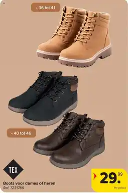 Carrefour Boots voor dames of heren aanbieding