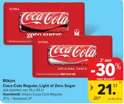 Carrefour Market Blikjes Coca-Cola aanbieding
