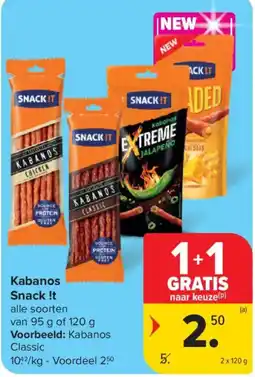 Carrefour Market Kabanos Snack It aanbieding