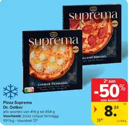 Carrefour Market Pizza Suprema Dr. Oetker aanbieding