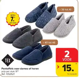 Carrefour Pantoffels voor dames of heren aanbieding