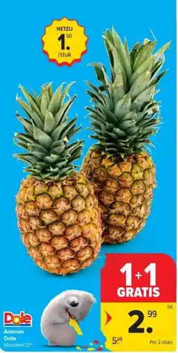Carrefour Market Ananas Dole aanbieding