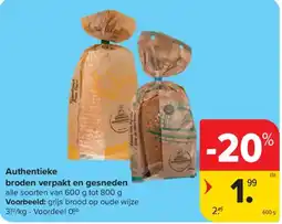 Carrefour Market Authentieke broden aanbieding