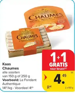 Carrefour Market Kaas Chaumes aanbieding