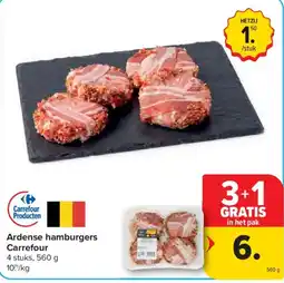 Carrefour Market Ardense hamburgers Carrefour aanbieding