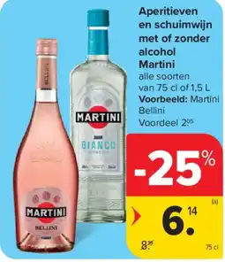 Carrefour Market Aperitieven en schuimwijn met of zonder alcohol aanbieding