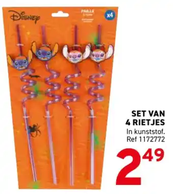 Set van 4 rietjes