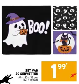 Trafic Set van 20 servetten aanbieding