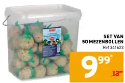 Trafic Set van 50 mezenbollen aanbieding