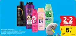 Carrefour Market Douchegel, deodorant Fa en haarverzorging Gliss, Syoss en Schauma aanbieding