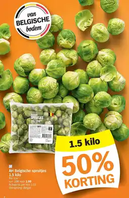 Albert Heijn Belgische spruitjes aanbieding