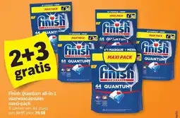 Albert Heijn Finish Quantum all-in-1 vaatwascapsules aanbieding
