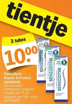 Albert Heijn Sensodyne Repair & Protect tandpasta aanbieding